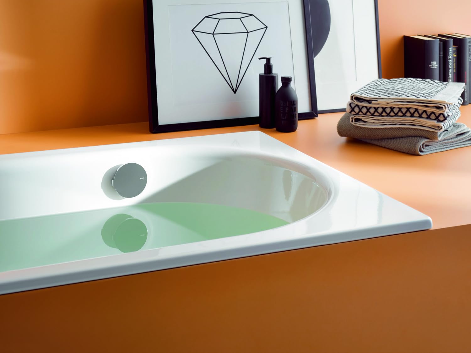 Baignoire BetteComodo, 170 x 80 cm, trop-plein latéral à l'arrière, 1643-000, 1643-000, Colorazione: bianco lucido