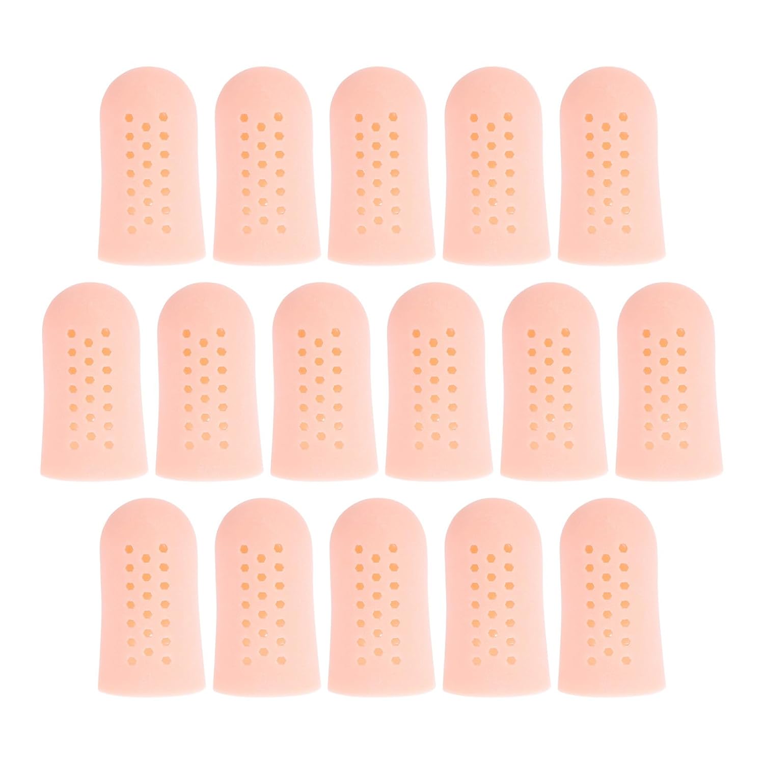 20pcs Breathable Toe Protector Covers with Hole Elastic Sebs Toe Sleeves for Corn and Callus Protection for Long Walking and High Heels Comfort
