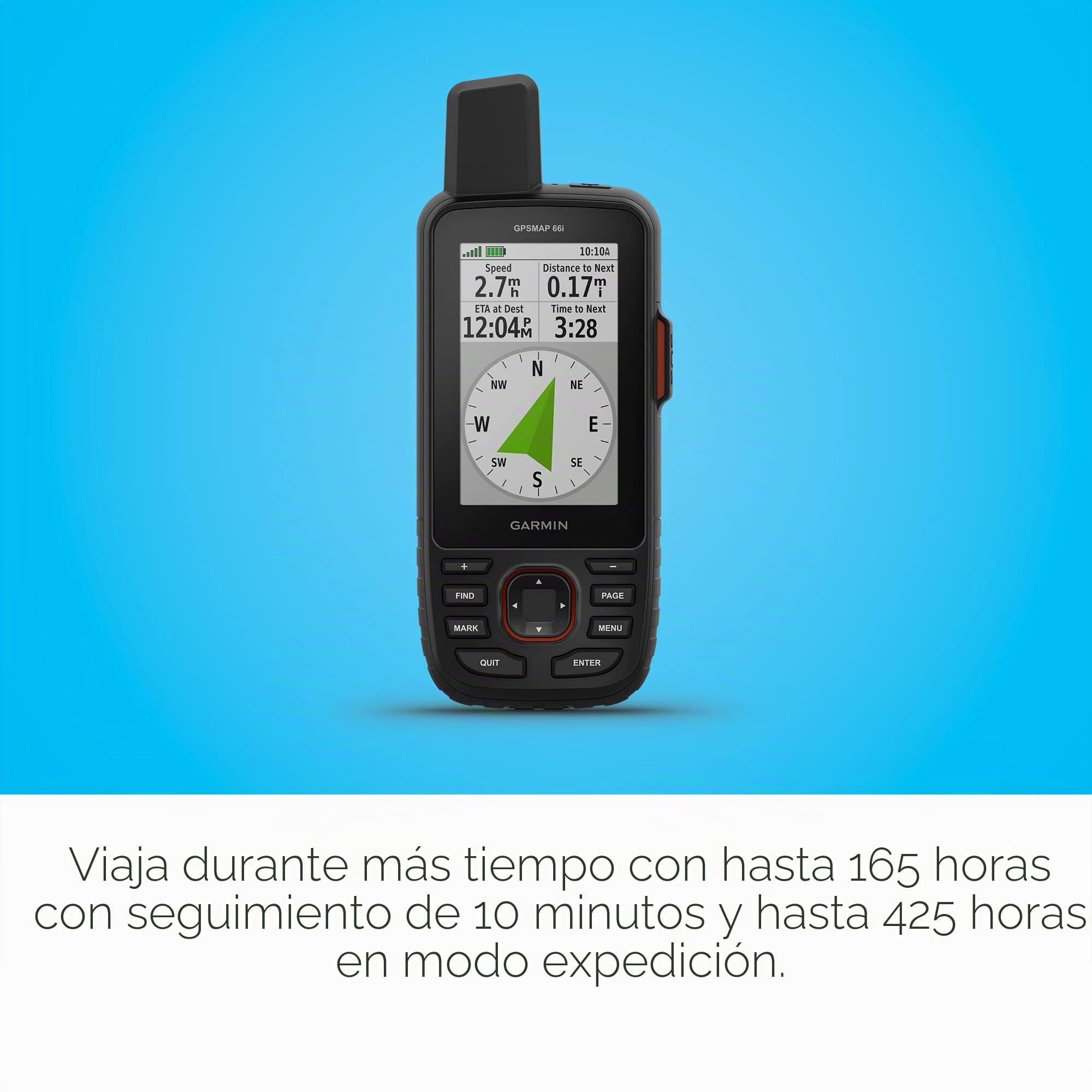 Garmin GPSMAP 67i GPS de Mano Resistente con tecnología satélite inReach®, mensajería bidireccional, SOS Interactivo, mapeo