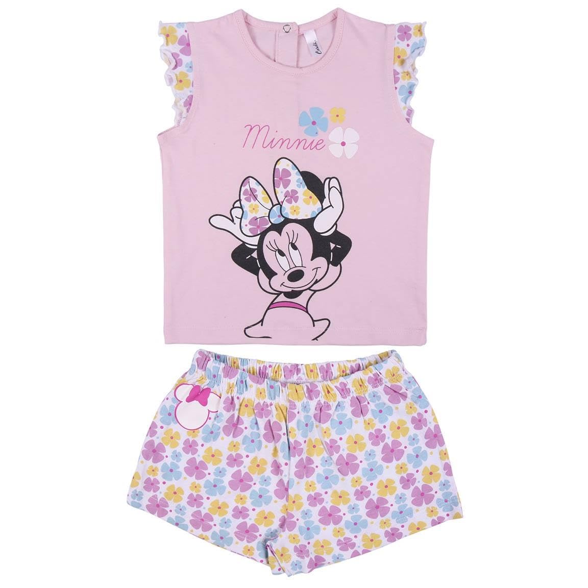 CERDÁ LIFE'S LITTLE MOMENTS Pijama Verano Minnie Mouse Niña De Color Rosa-Licencia Oficial Disney Pigiama Estivo Bambina Licenza Ufficiale Bimba