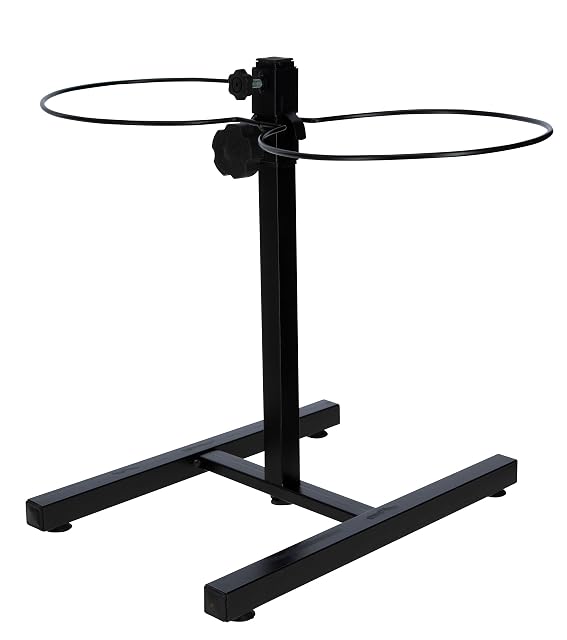 Foto 5 de 7 de Kerbl Pet Barra de alimentación, comedero, negro, 54x27x43 cm, 2 comederos/2800 ml, estructura de acero