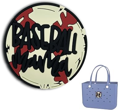 Bag Charms for Bogg Bag Accessories Decorative Bogg Bag Charms Baseball Insert Charm for Beach Tote Rubber Beach Bag Accessories
