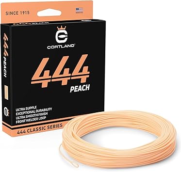 CORTLAND 444 Fly Fishing Line with Front Welded Loop - 90 FT Durable Easy Casting Ultra Supple High Floating Classic Series Fly Rod Line for Freshwater