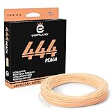 CORTLAND 444 Peach Fly Fishing Line with Front Welded Loop - 90 FT Durable Easy Casting Ultra Supple High Floating Classic Series Fly Rod Line for Freshwater Wf5f / Pack of 1