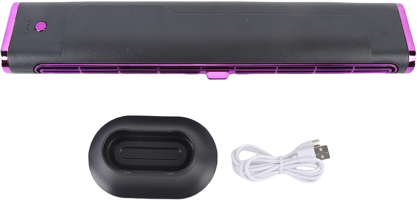 Little Tower Fan, Small Foot Table Without Space Saved the Powerful Wind to the Position (Grey Purple) - Image 1 of 9