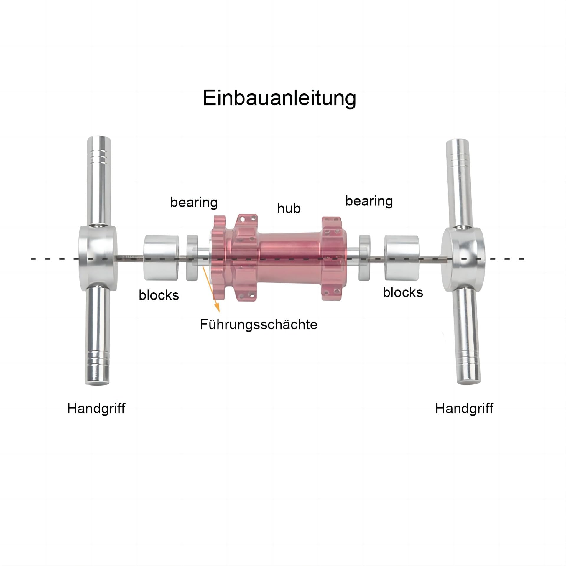 Set Pressa Cuscinetti Per Bicicletta - Professionale Per Mozzi E Cuscinetti Centrali (Blu) - Foto 11