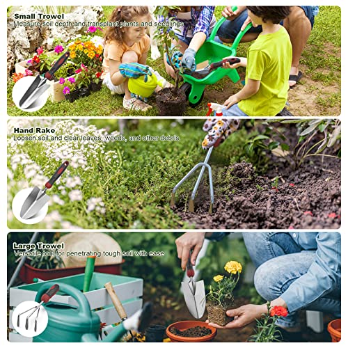 Gardening Tools Garden Tool Set Gardening Tools Kit Alloy Steel Gardening Gifts for Women Gardening Kits Garden Tool Set Gardening Hand Tools Hand Rake - Image 3