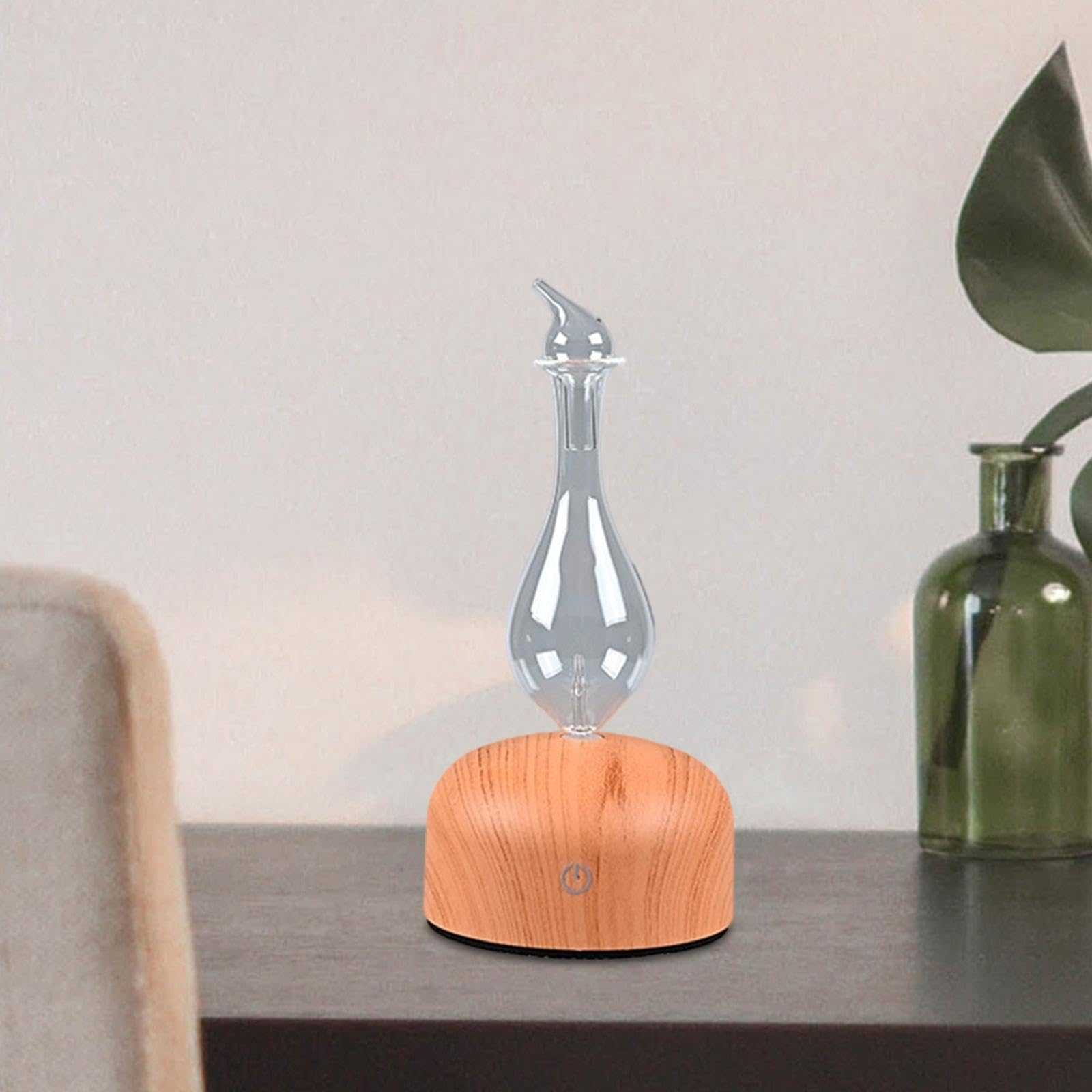 Difusor de Aceites Esenciales Portátil con Atomización Humidificador de Escritorio Madera Difusor de Aroma USB Inteligente Purificador, Style a, Individual