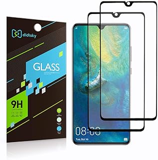 Didisky Cristal Templado Protector de Pantalla para Huawei Mate 20,
[Cobertura Completa] Dureza 9H [ Negro ] [ 2-Unidades ] : Protectores
de pantalla