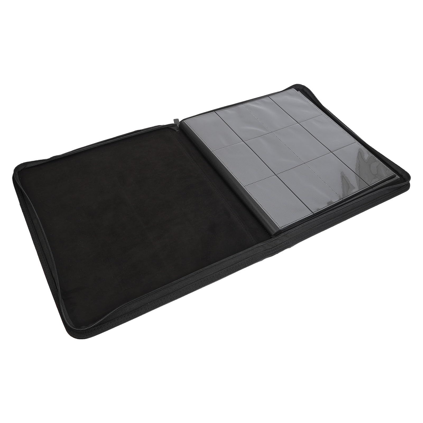 Album karty handlowej zip pu i pp przezroczyste 480 karty czarne wodoodporne album handlowy Uchwyt do gier kart gier
