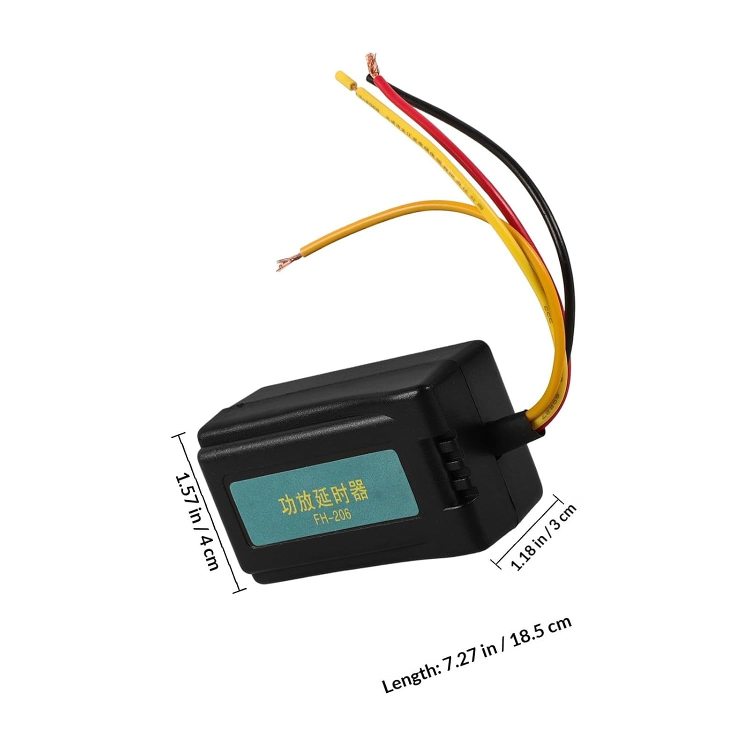Digital Timer Relay Module, Delays Start-up Time Abs Material 12v for Avoid Sudden Sound Interference, Automotive Delay Timer Audio Equipment for Car Speaker Control