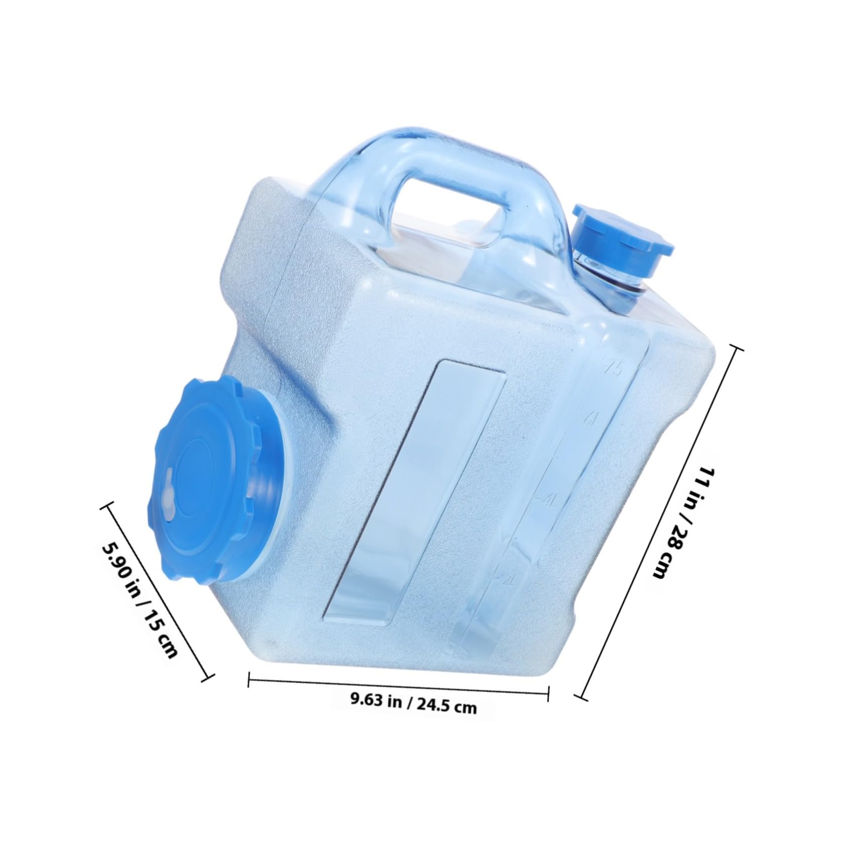 Toyvian Camping Wasserkanister mit Hahn 7,5 Liter Tragbarer Wasserbehälter aus Langlebigem Bpa Freiem Kunststoff für Outdoor Auto und Wandern