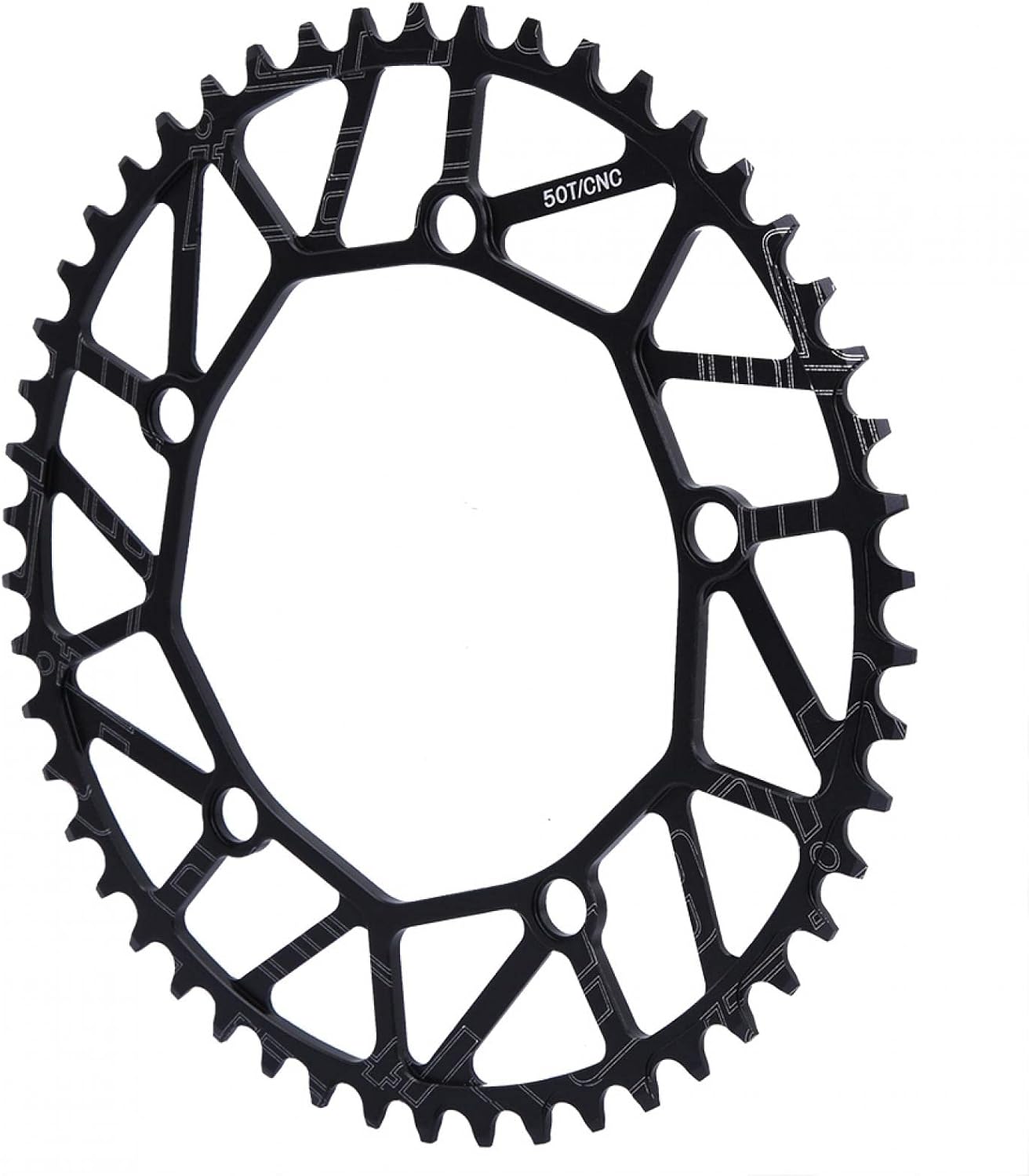 Tiiyee 130 BCD Chainring, Aluminium Alloy Bicycle Chainring Bike Chain Wheel Crank Plates Bicycle Accessories Repair Parts Single Disc Sprocket for Road Mountain Bike