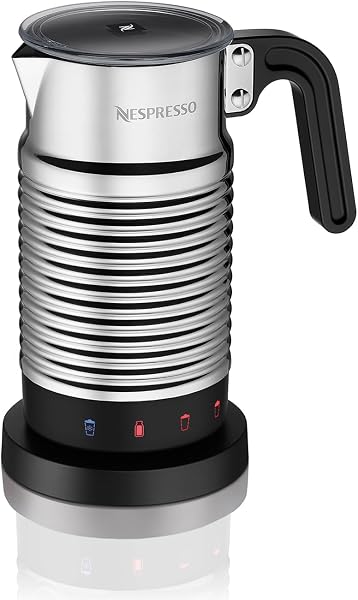Nespresso Aeroccino 4 milk frother in polished stainless steel