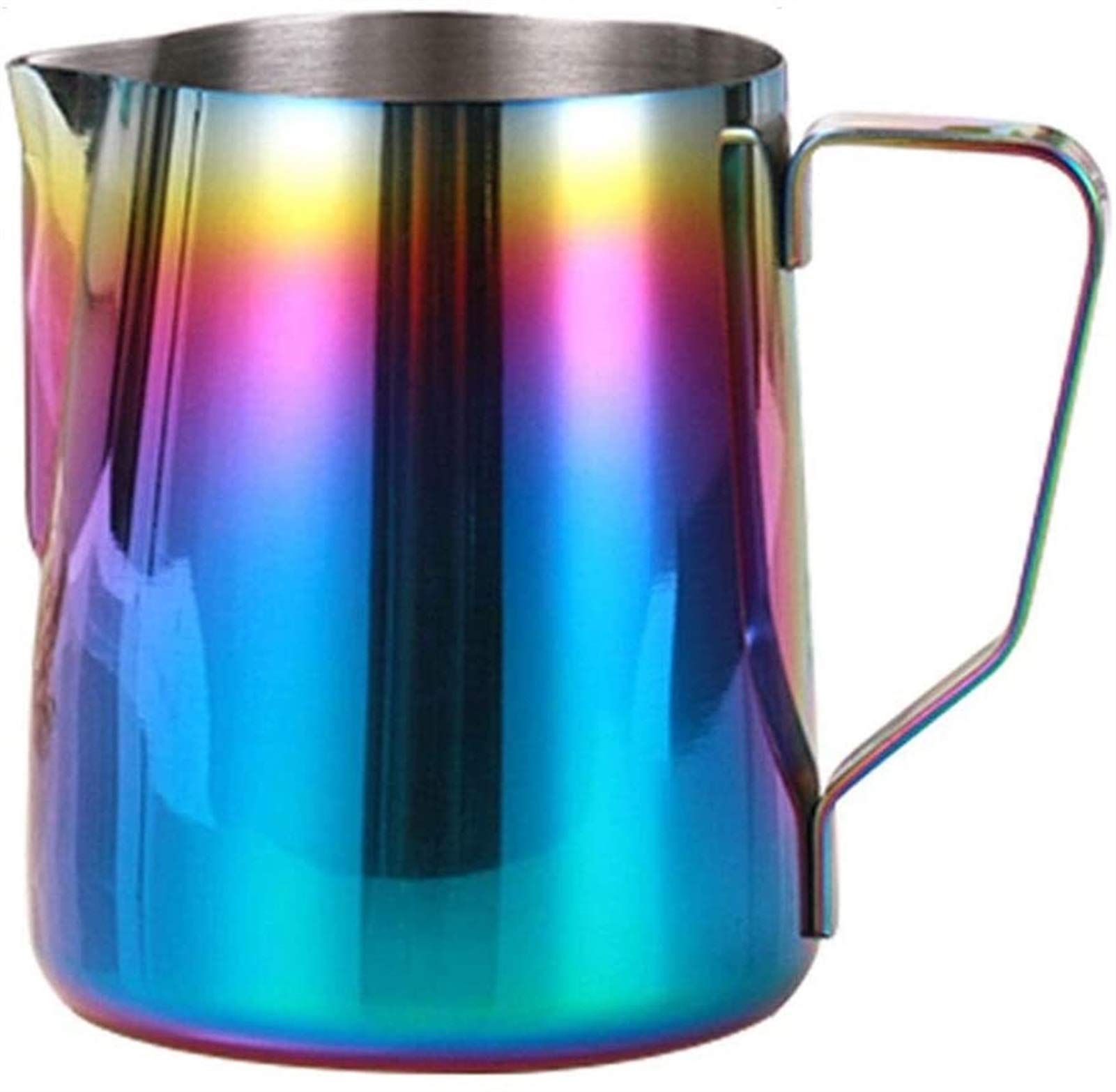 Milchgießer Creamer -Schaumkrug Schaum Schaum -Jug -Espresso Kaffee Krug Barista Craft Kaffee Latte Milch Schaum Krug Edelstahl Farbenfrohe Pitcher Becher (Size : 350ml)