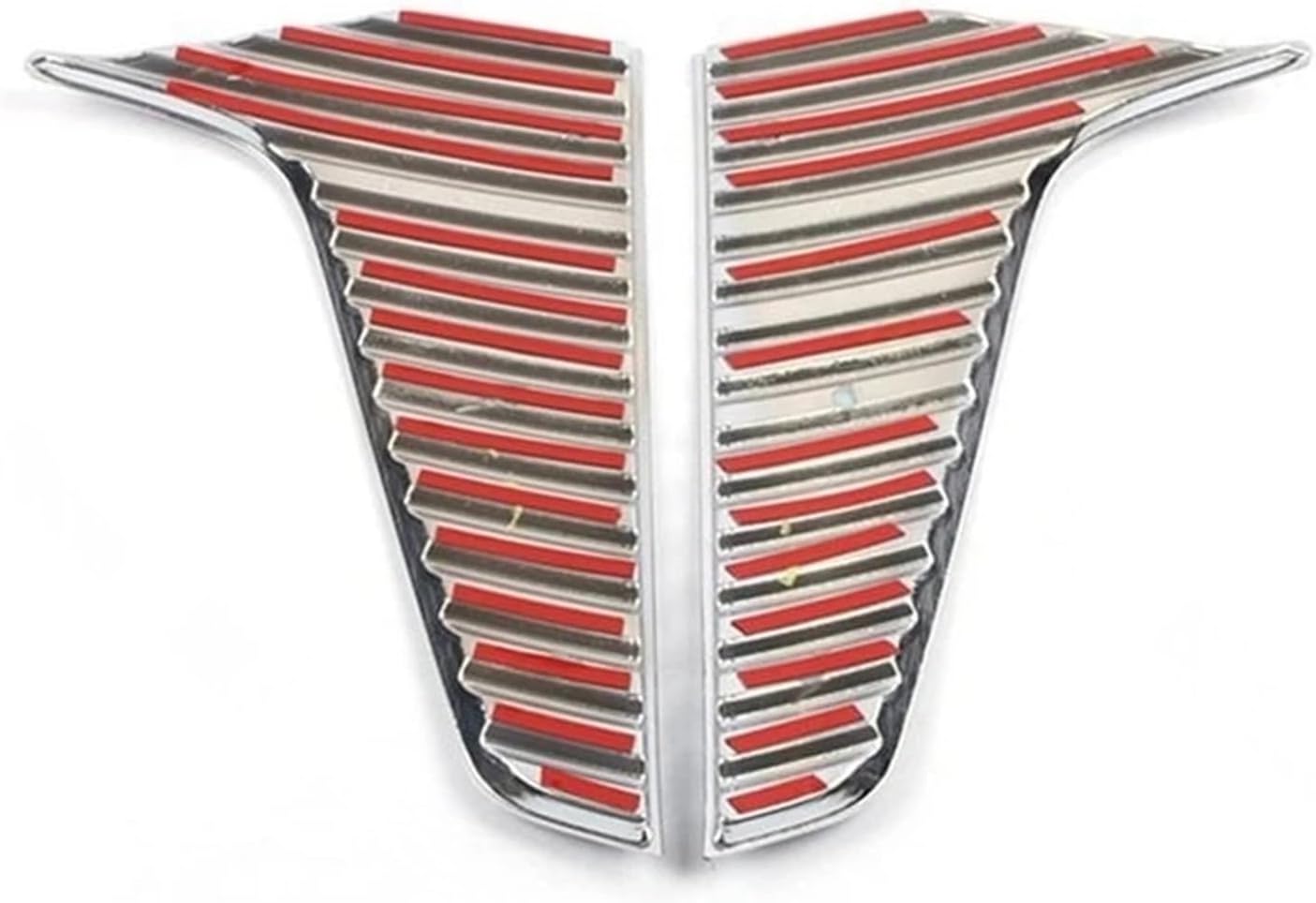1Pair Front Bumper Fog Light Daytime Lamp Trim Grille Cover Frame Lid For Cadillac XT6 2020 2021 2022 2023(Silver 1SET)