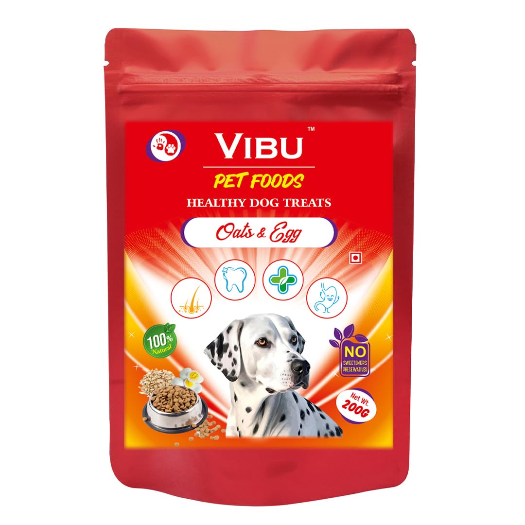 Vibu Oats and Egg Healthy Dog Treats, 200g (B0DF5MLFXS) Amazon Price History, Amazon Price Tracker