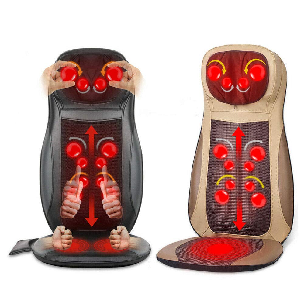 Cojín de masaje Shiatsu (70 W, 60 x 71 cm), color negro