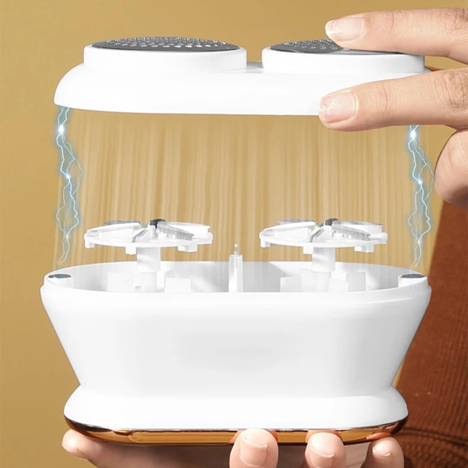 quitapelusas Eliminador de pelusas de doble cabezal for ropa, cortadora eléctrica de bolas de pelo con pantalla Digital, suéter, alfombras, máquina de afeitar de pellets de pelusa quitapelusas de ropa