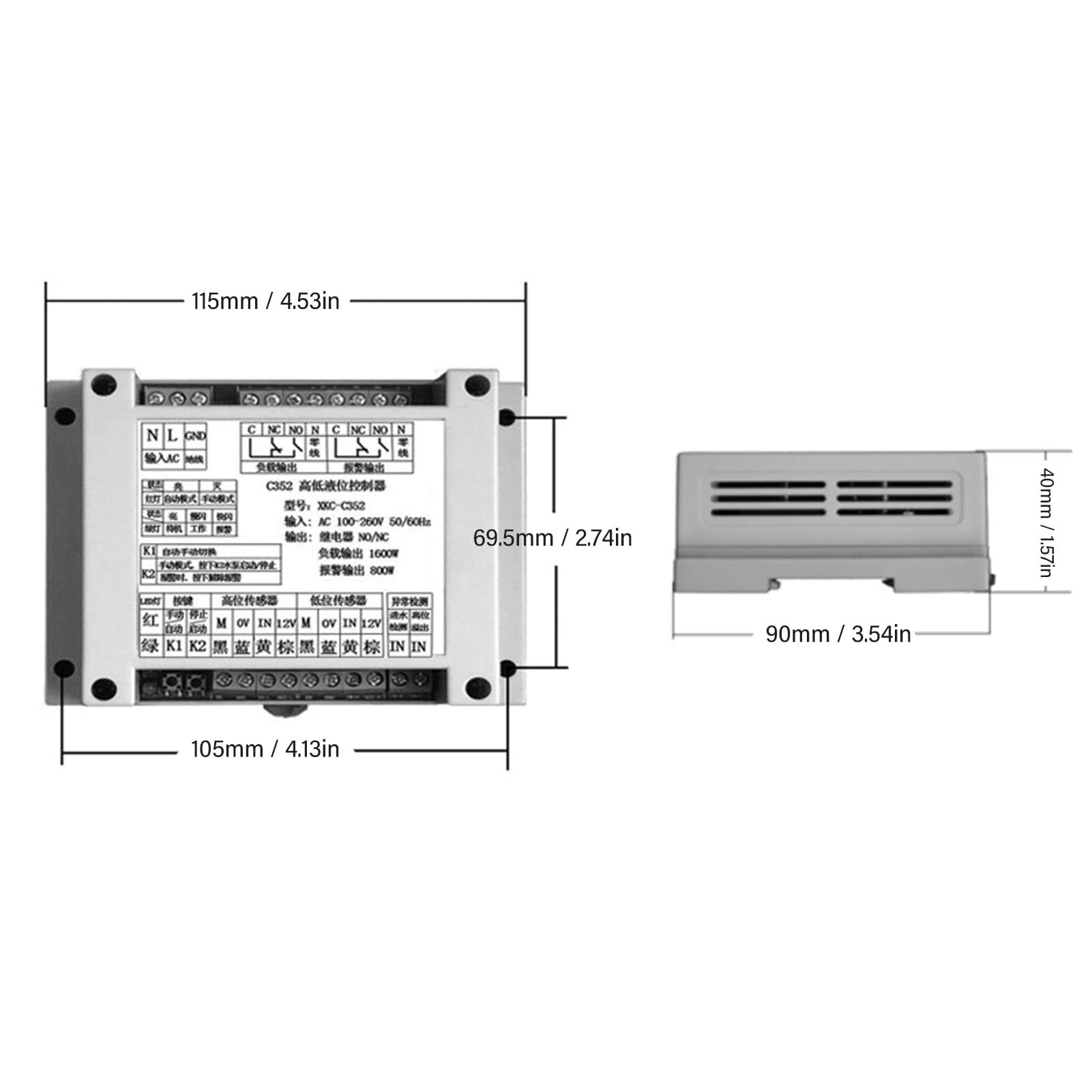 AC100 Bis 260 V Automatischer Controller mit Nicht Flüssigem Sensor für Einfache Ents