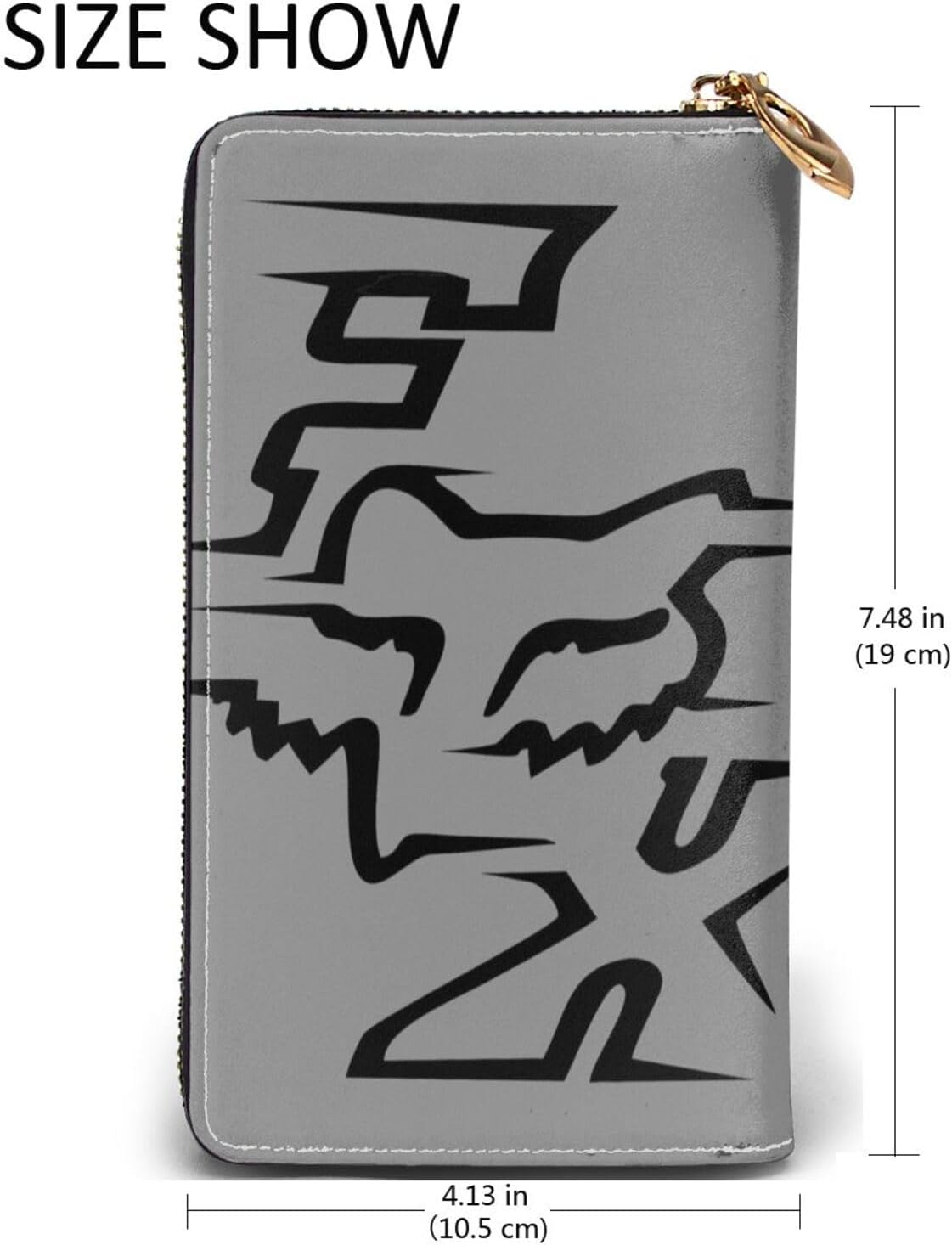 大容量カード収納15枚 牛本革 ボックス型小銭入れ スキミング防止 二つ折り財布 – ＭＵＲＡ-ムラ [GAGALU] 真皮の長財布 フォックスレーシングのロゴ Pu革 レザー 防水 多機能 大容量 小銭入れ カード レザー 財布 手