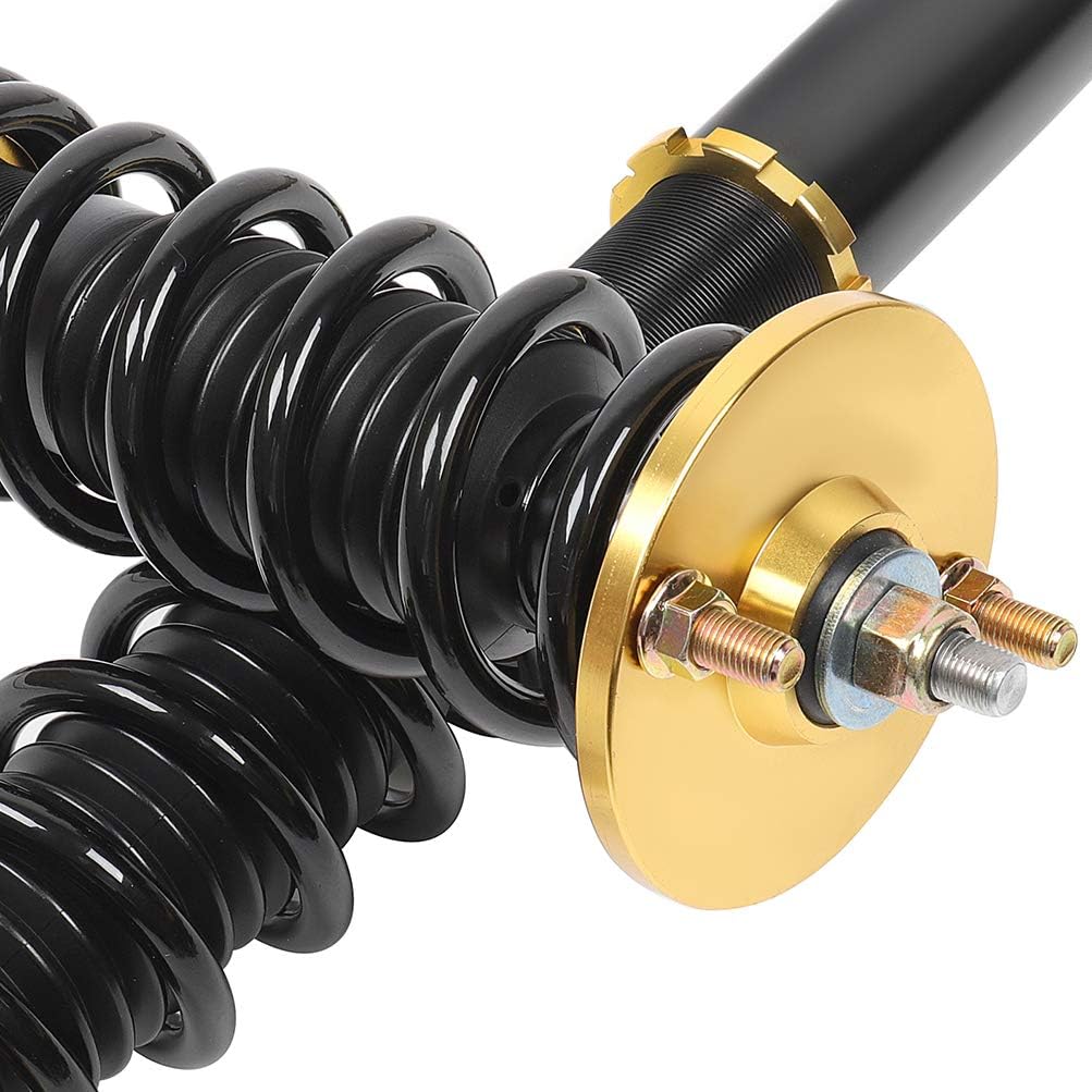 Coilover Struts Spring Shocks Adjustable Height Coilovers Suspension Struts Coil Spring Shocks and Struts Full Set Kits ECCPP Fit for 2004-2008 for Acura TSX /2003-2007 for Honda for Accord - Golden