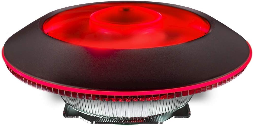 Cooler Master MasterAir G100M with red RGB lighting