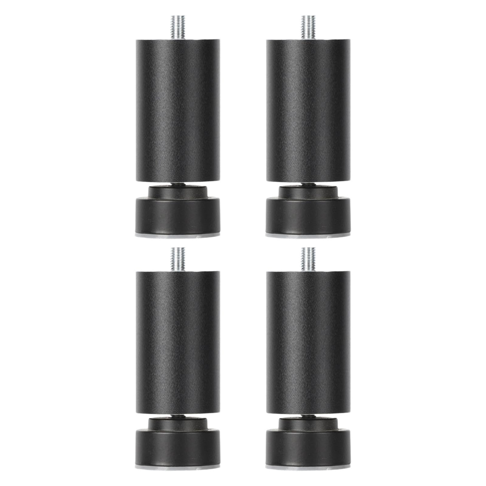 MagiDeal 4 Pièces M10 Filetage Pieds de Cadre de Lit Pieds de Support de Meubles Pieds de Table de Remplacement Robustes Pieds de Canapé M10 pour Armoires de, noir 20cm