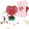 3D Pop Up Card Love Tree Valentine's Day Card with Envelope Wedding Card Congratulations Card for Valentine's Day Wedding Engagement Anniversary for Him Wife Husband Girlfriend