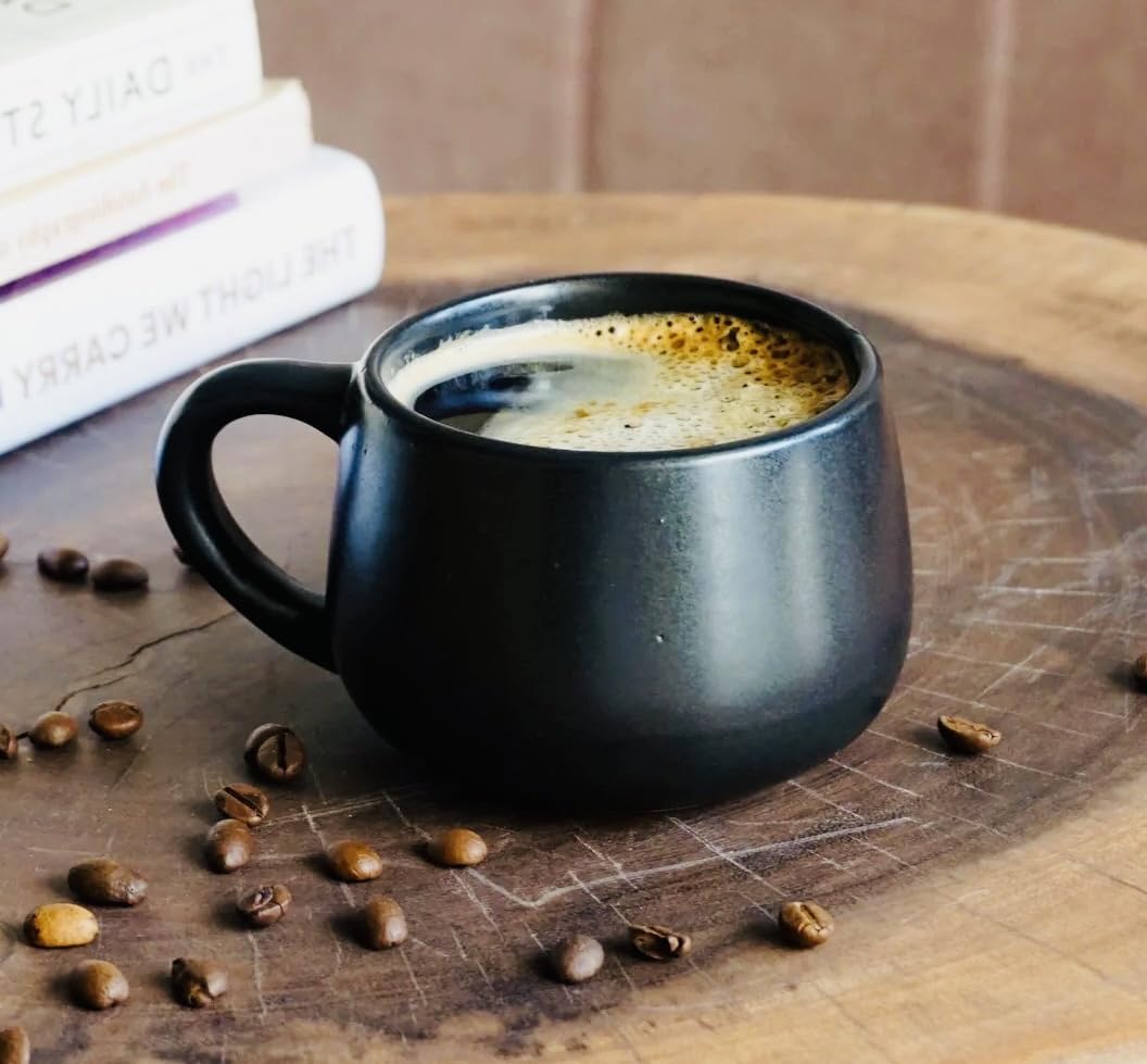 Urban Sense | Deep Black Coffee Mug - Handcrafted Ceramic Tea Cup, Milk Mug, Coffee LoverS Mug Single - 350 Ml (B0CKY5HCCL) Amazon Price History, Amazon Price Tracker