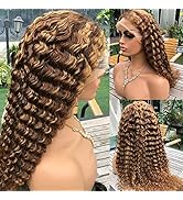 Alibeauty Ombre Highlight Lace Front Wigs Human Hair for Black Women (26 Inch, 4/30)