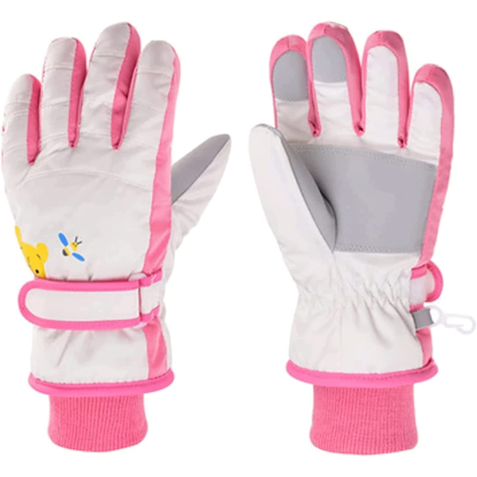 Habiba Handschuhe Touchscreen-Handschuhe, warme Winterhandschuhe mit verdicktem Korallenfutter, Vollfinger-Handschuhe für Ski, Radfahren, Skaten, Laufen, Wandern Winddicht