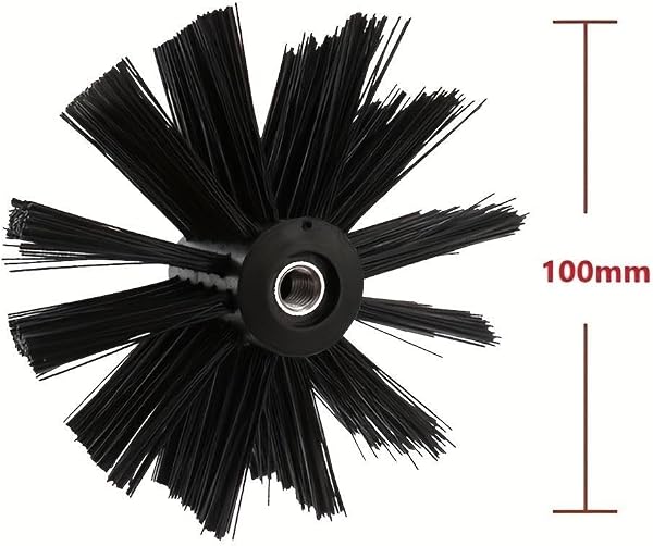 Set di spazzole flessibili per spazzacamino e canna fumaria, kit di aste per la pulizia della fuliggine, kit di strumenti per la pulizia della spazzola in nylon - 3