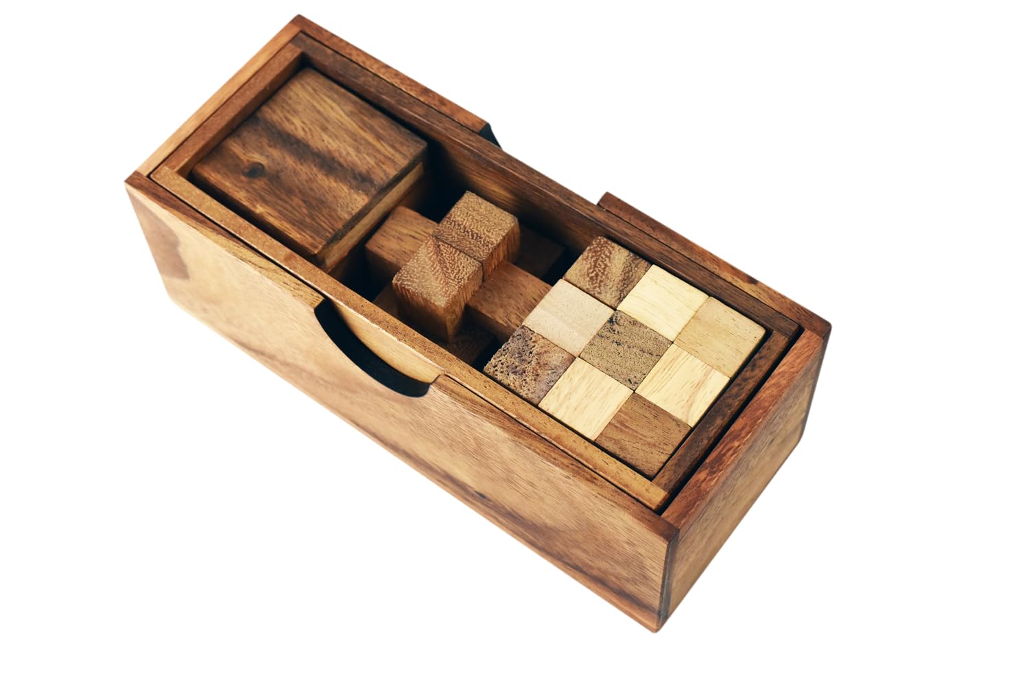 Wooden Puzzle Box Sets Include 3D Brain teasers, Logic Puzzles, and Interlocking Games for Adults and Teensa Gift That Will add Brain-Bending Fun to Your Decor. (3-Set-Wooden)