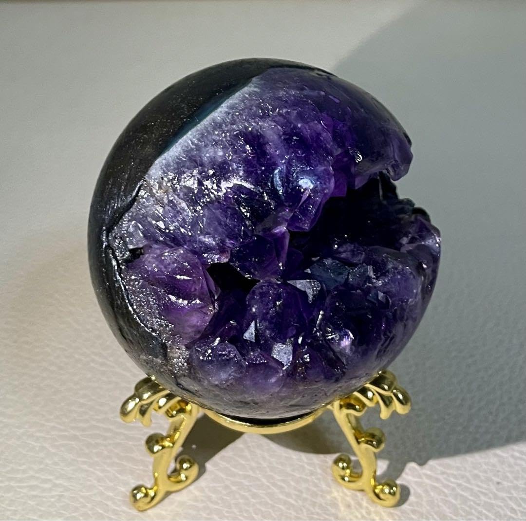 アメジスト 開口笑 家庭円満 クリスタルスフィア 丸玉 水晶 パワーストーン Amazon.co.jp: アメジスト 開口笑 家庭円満 クリスタルスフィア 丸玉