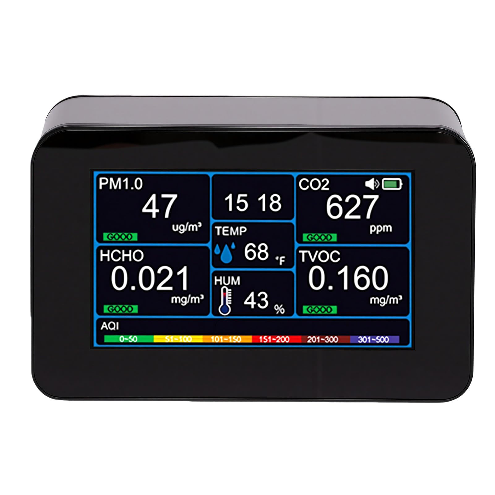Sxhlseller Medidor de Calidad del Aire de 11 en 1 para Interiores,