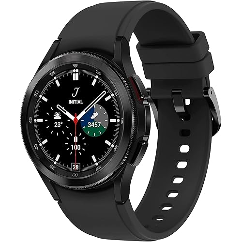 SAMSUNG Galaxy Watch 4 Classic 42mm Smartwatch with ECG Monitor Tracker for Health, Fitness, Running, Sleep Cycles, GPS Fall Detection, LTE, US Version, Black
