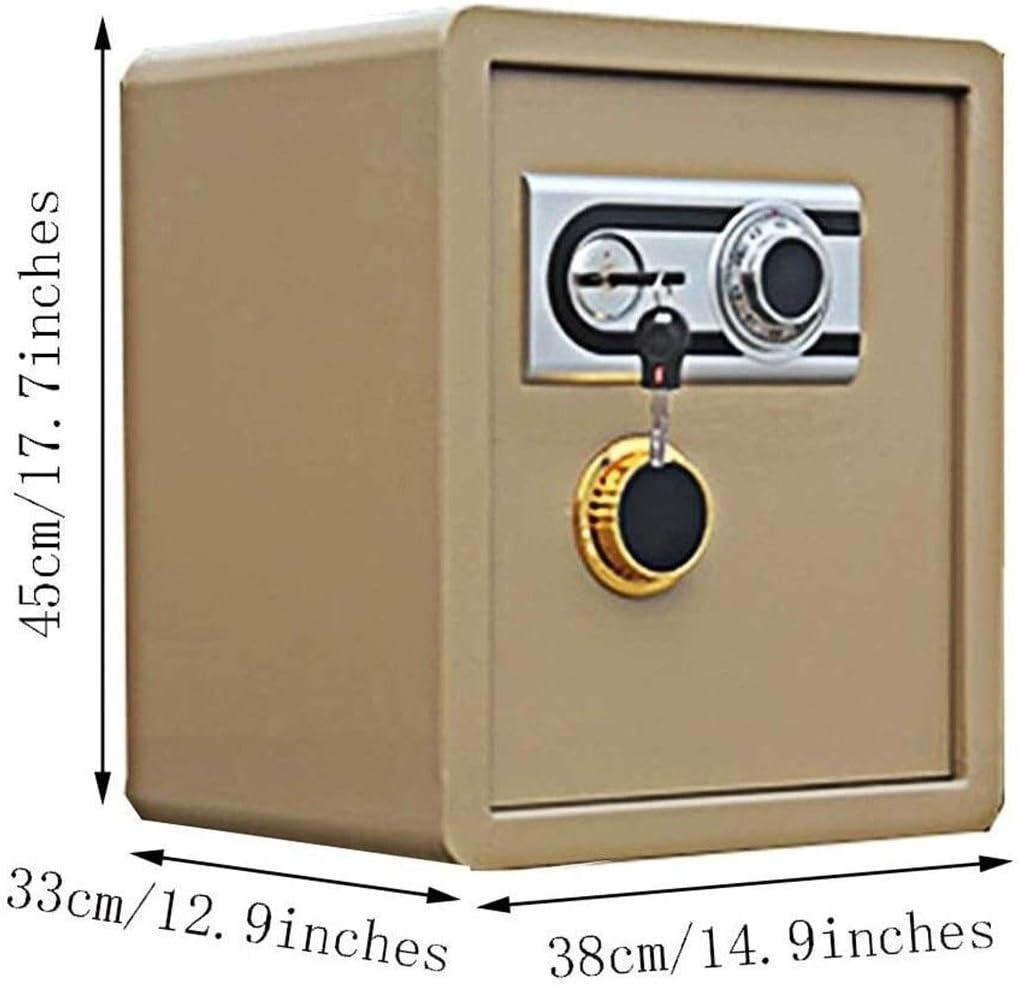 Mechanical Built-in Office Password Medium Upgrade Reinforced 18" Full Steel Cabinet, Yellow Safe strongbox