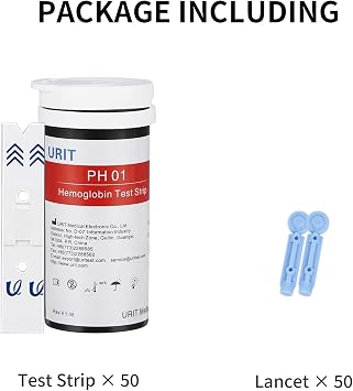 50 Test Strips for Blood Hemoglobin Test Meter PH-01/PH-01A (Test Strips Only)