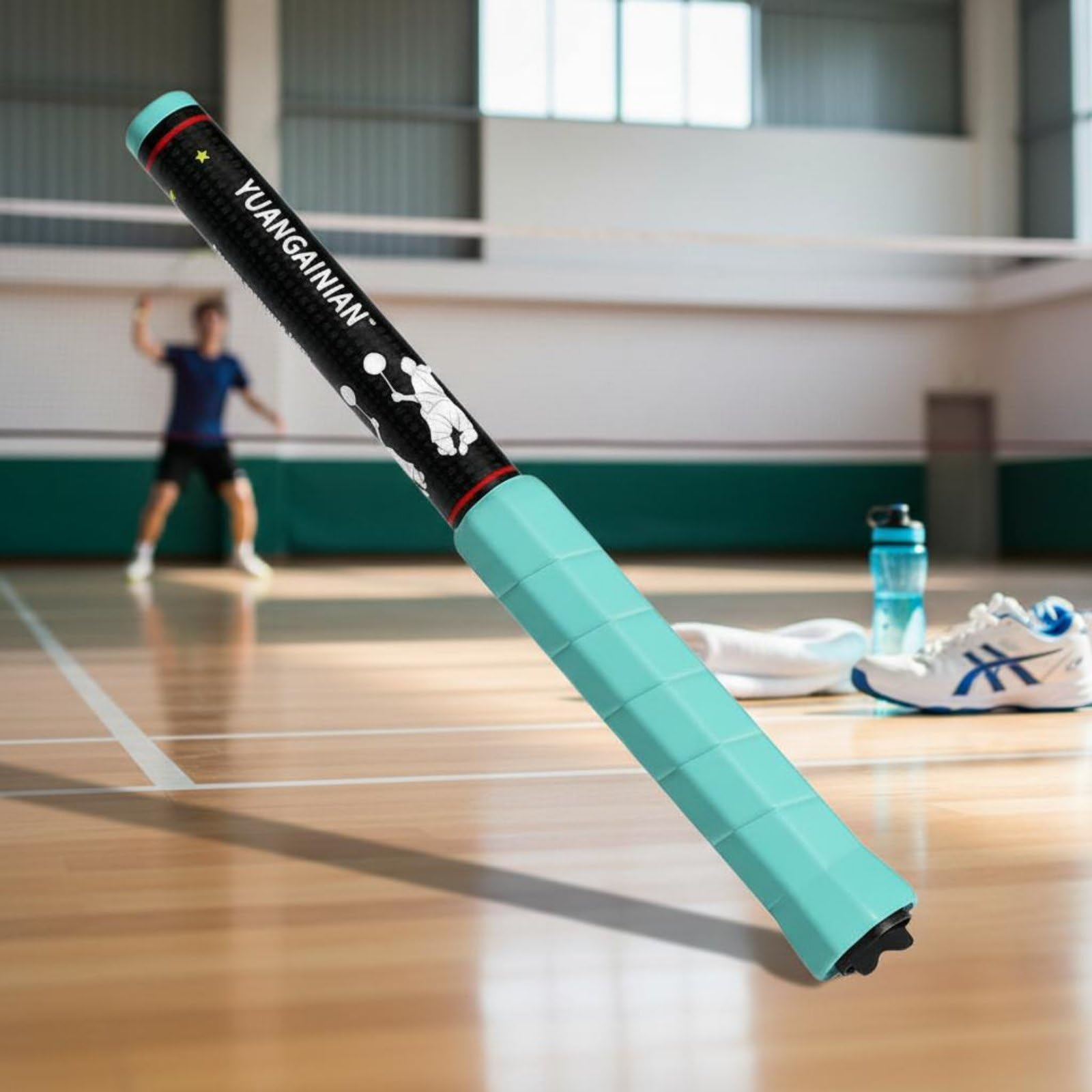 Badminton Attrezzo Allenamento Badminton Strumento Potenziamento Swing Dispositivo Trasferimento Potenza con Suono Guidato Materiale PP Acciaio, Style to 1