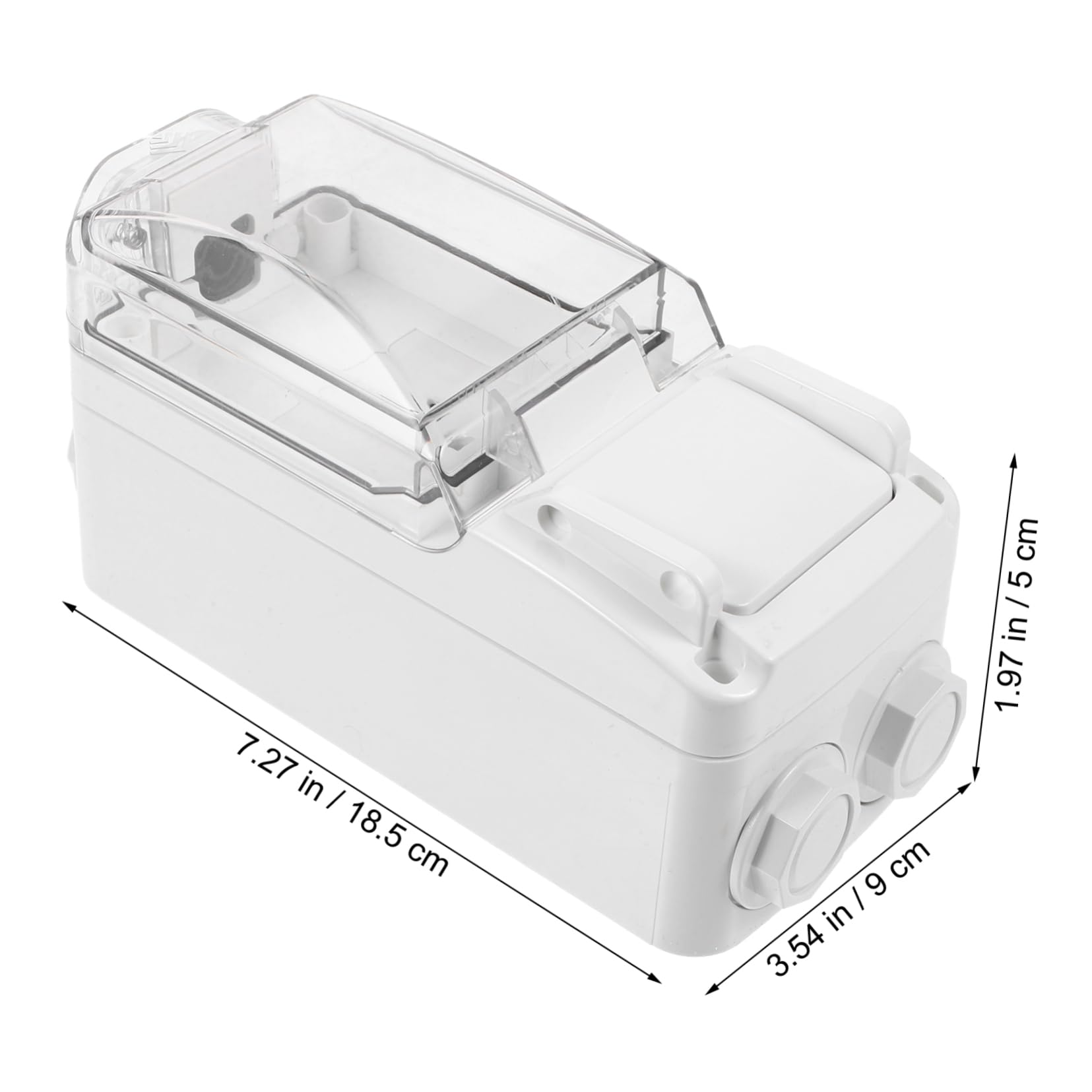 LIFKOME Outdoor Socket Box Protective Outlet Cover for Indoor Outdoor Use Durable Aging Material Opening for Kitchens Patios and Gardens