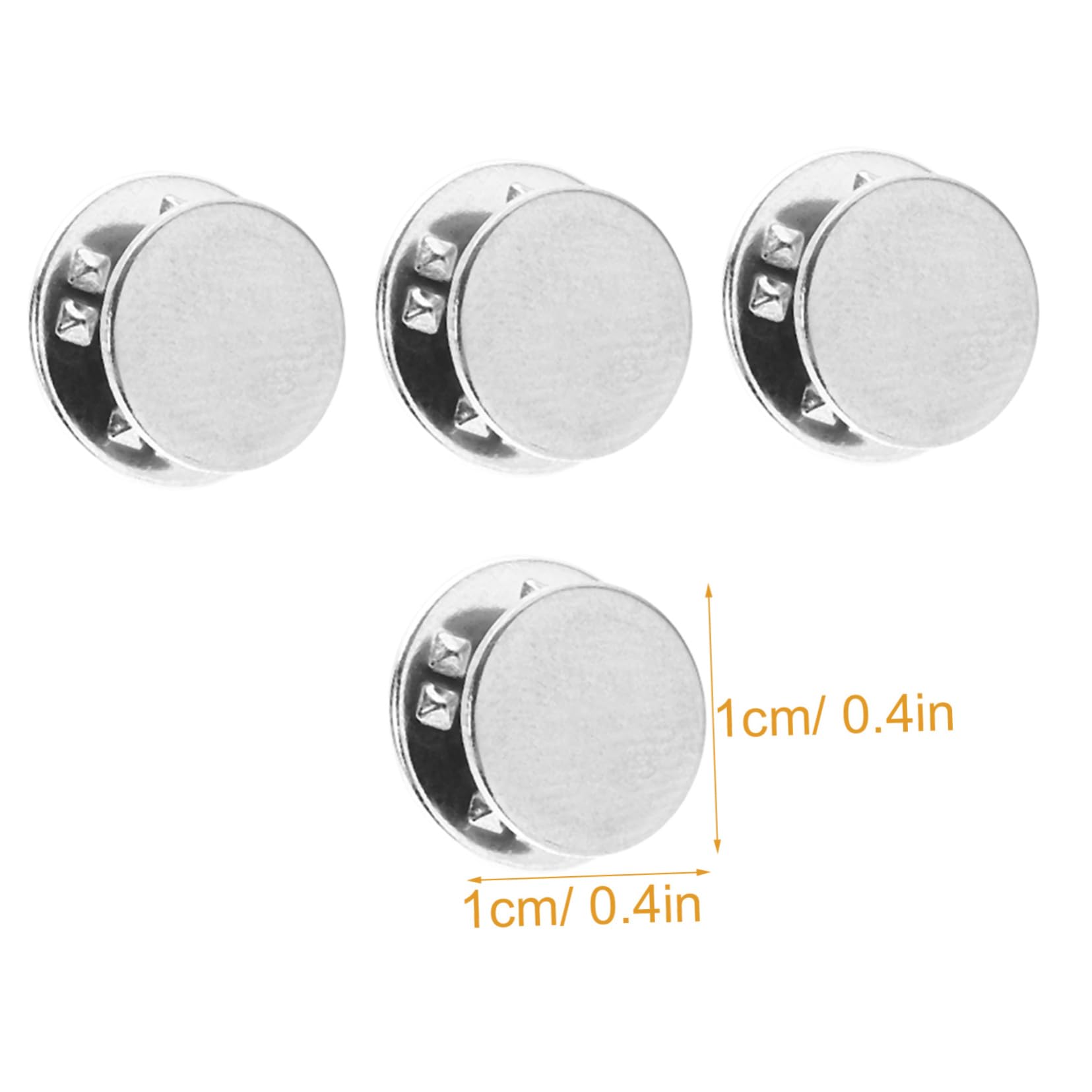 NOLITOY 1set Brooch Back Clutch Locking Pins Durable Replacement for Craft Making Easy to Use Accessory for Badges Hats and Clothing 10pcs