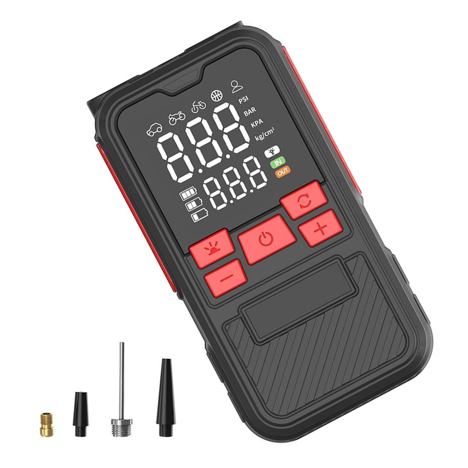 Hsioluted C Ompact Auto Air Ompressor Efficient Motor Digital Display Features For Emergencies Travel Motorcycle Bike Tires Travel Portable Air Ompressor