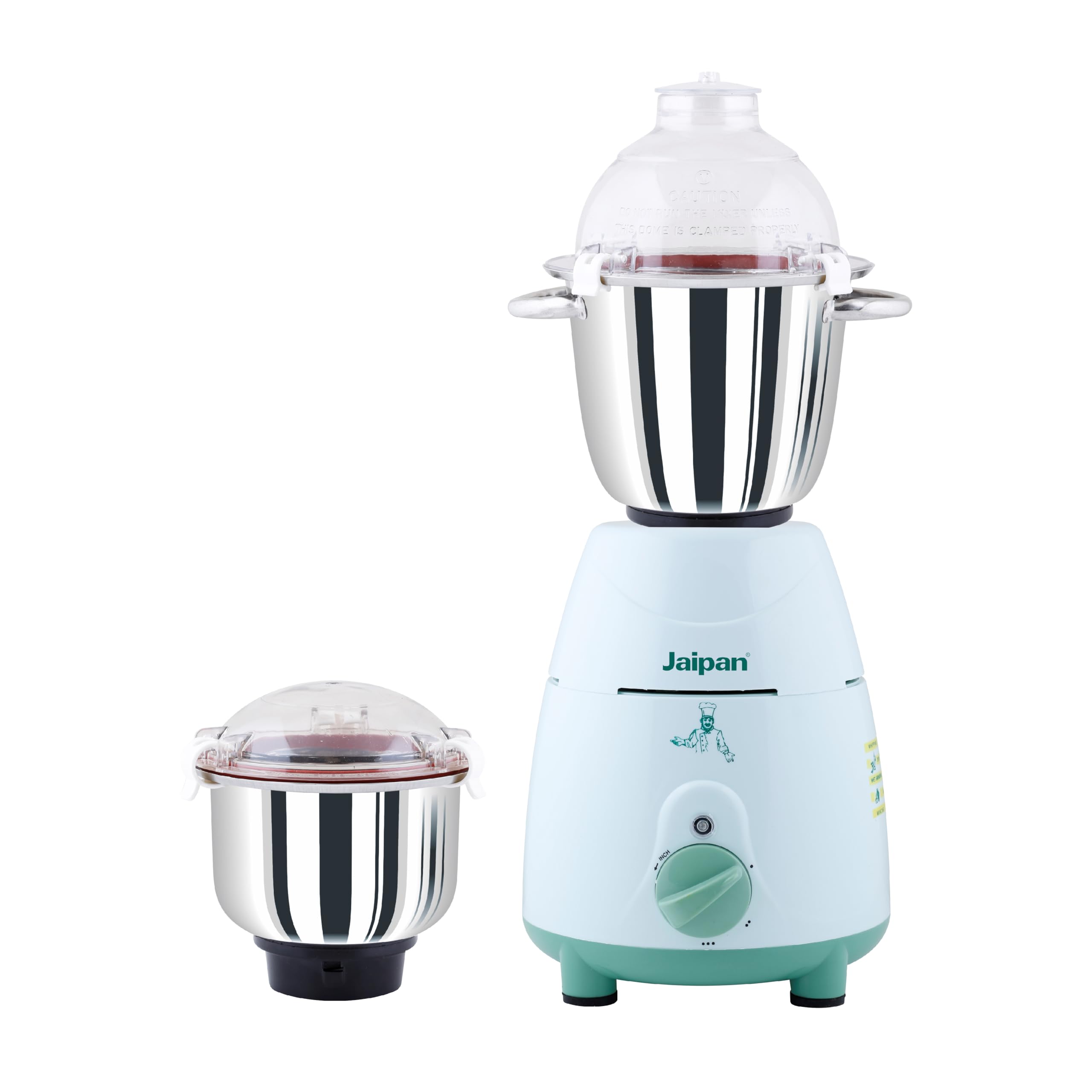 Jaipan Star King Professional Mixer Grinder 1000 Watt TurboTRQ Series motor commercial grade 2 jars 2 Years Warranty virgin ABS green and white Body specially designed locked Lids-image-23