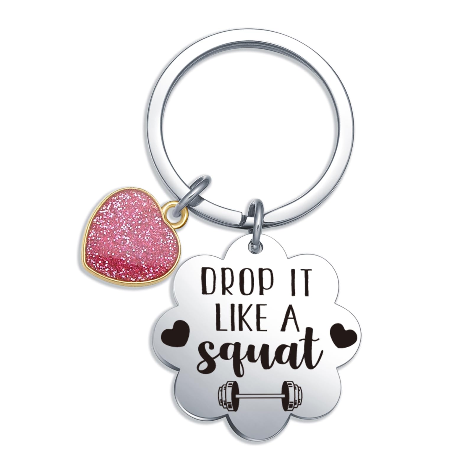 Istruttore di fitness Regali Fitness Trainer Gioielli Bodybuilder Regali Fitness Charm Portachiavi Regali Palestra, Portachiavi per amanti del fitness, Prossoefinito