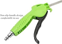 Vista 3 de Pistola de soplado de aire con boquilla en ángulo de 10 pulgadas de largo, pistola sopladora de polvo de alta presión para limpiar el polvo