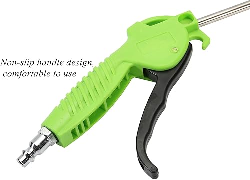 Miniatura 3 de Pistola de soplado de aire con boquilla en ángulo de 10 pulgadas de largo, pistola sopladora de polvo de alta presión para limpiar el polvo