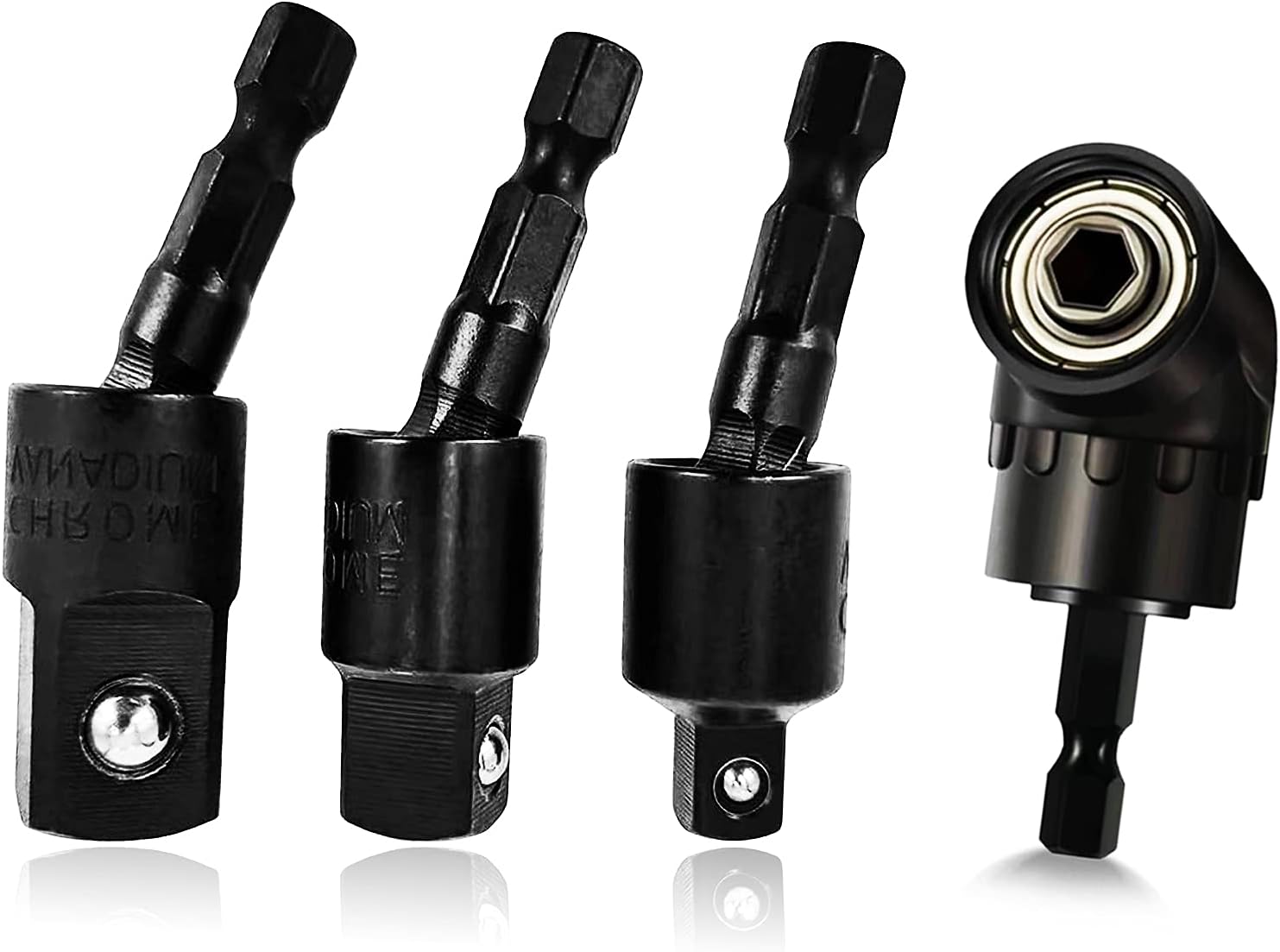 Impact Adapter Extension Set 3 PCS Swivel Impact Driver Socket Drill