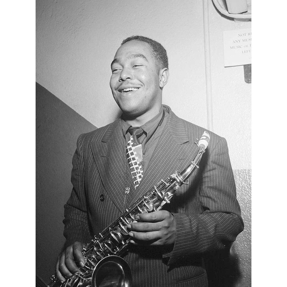 Bumblebeaver VINTAGE PHOTO PORTRAIT JAZZ SAX LEGEND CHARLIE PARKER BIRD POSTER PRINT