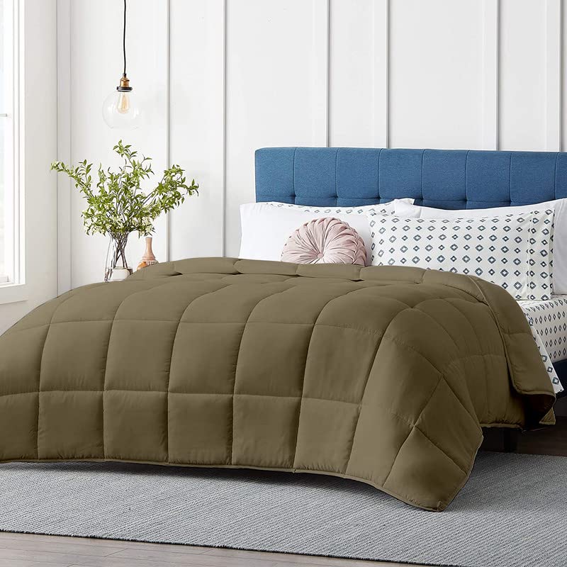 Image of Razzai Restful Sleep Microfiber Summer Season Ac Comforter 220 GSM (90 inch x 90 inch Inches /228cm x 228cm) - Queen Size Comforter|Beige|